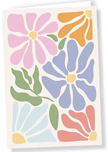 Modern Floral Mother's Day card
