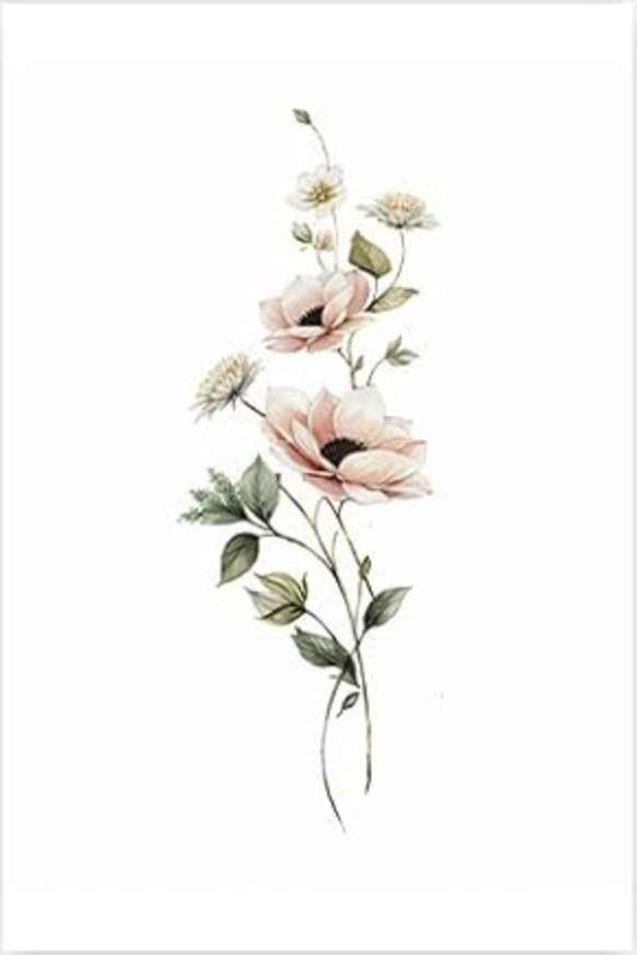 Floral Shimmer Mother's Day card